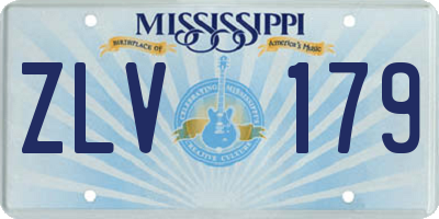 MS license plate ZLV179