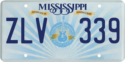 MS license plate ZLV339
