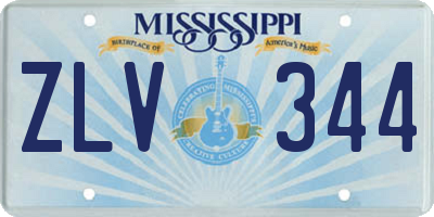 MS license plate ZLV344