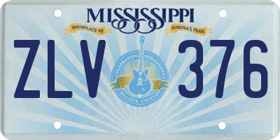 MS license plate ZLV376