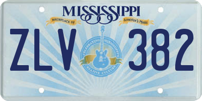 MS license plate ZLV382
