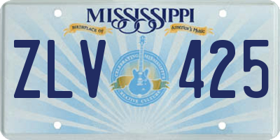 MS license plate ZLV425