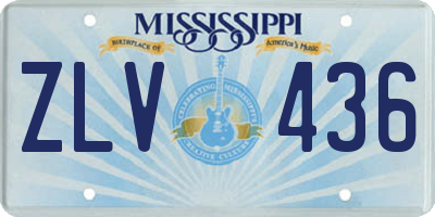 MS license plate ZLV436