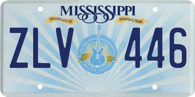 MS license plate ZLV446