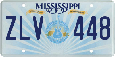 MS license plate ZLV448