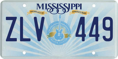 MS license plate ZLV449