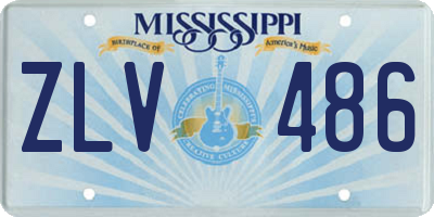 MS license plate ZLV486