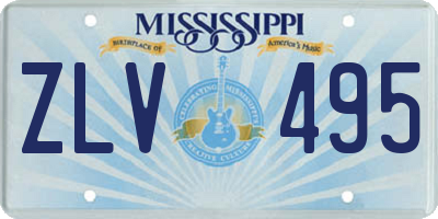 MS license plate ZLV495