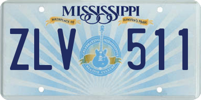 MS license plate ZLV511