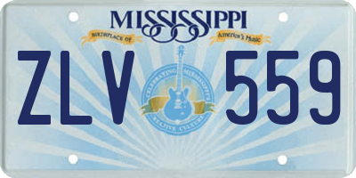 MS license plate ZLV559