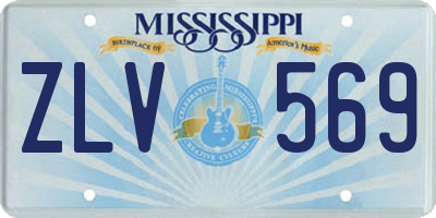 MS license plate ZLV569