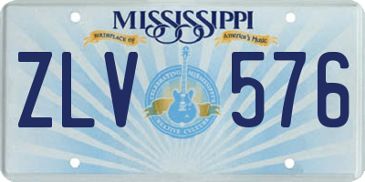 MS license plate ZLV576