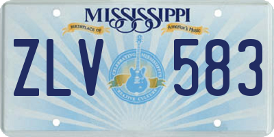 MS license plate ZLV583