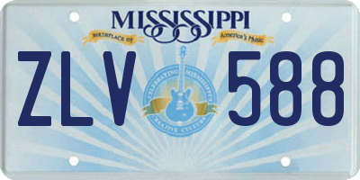 MS license plate ZLV588
