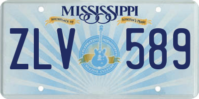 MS license plate ZLV589