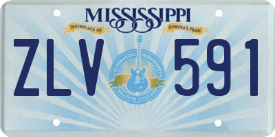 MS license plate ZLV591
