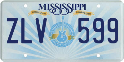 MS license plate ZLV599