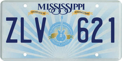 MS license plate ZLV621