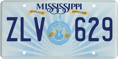 MS license plate ZLV629