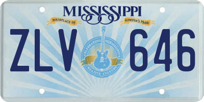 MS license plate ZLV646