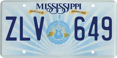MS license plate ZLV649