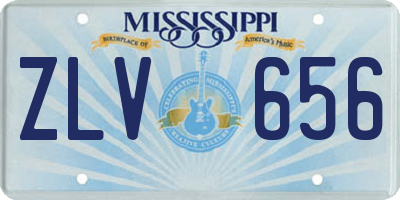 MS license plate ZLV656