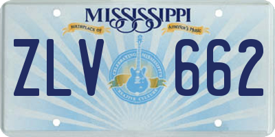 MS license plate ZLV662