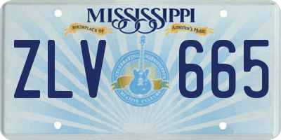 MS license plate ZLV665