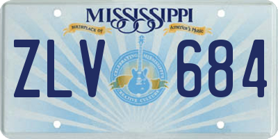 MS license plate ZLV684