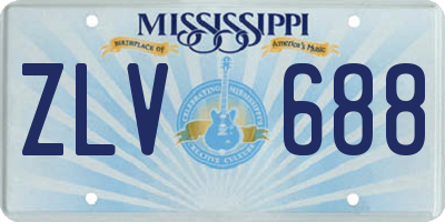 MS license plate ZLV688