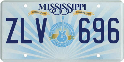 MS license plate ZLV696