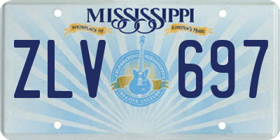 MS license plate ZLV697