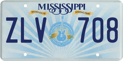 MS license plate ZLV708