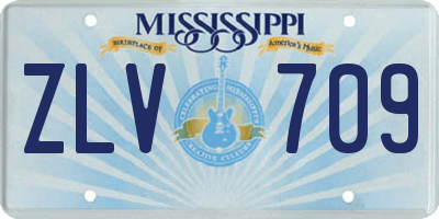 MS license plate ZLV709
