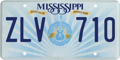 MS license plate ZLV710