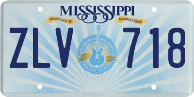 MS license plate ZLV718