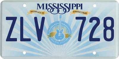 MS license plate ZLV728