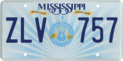 MS license plate ZLV757