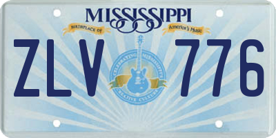 MS license plate ZLV776
