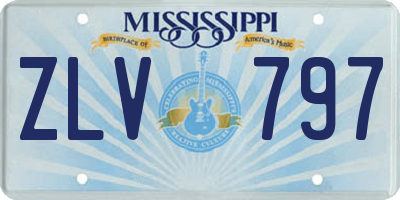 MS license plate ZLV797