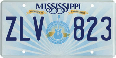 MS license plate ZLV823