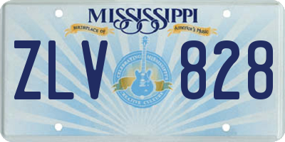 MS license plate ZLV828