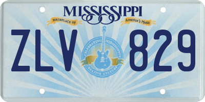 MS license plate ZLV829