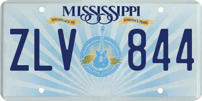MS license plate ZLV844