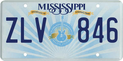 MS license plate ZLV846