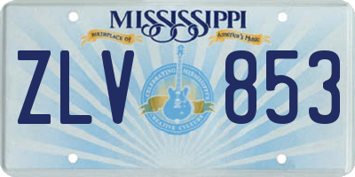 MS license plate ZLV853