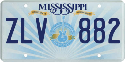 MS license plate ZLV882