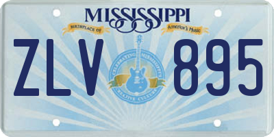 MS license plate ZLV895