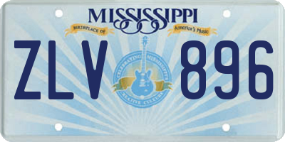 MS license plate ZLV896