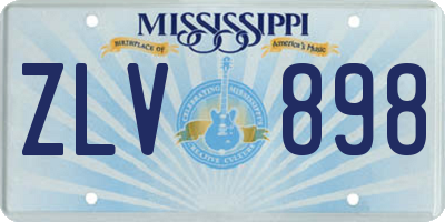 MS license plate ZLV898